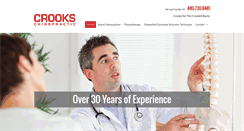 Desktop Screenshot of crookschiropractic.com