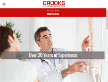 Tablet Screenshot of crookschiropractic.com